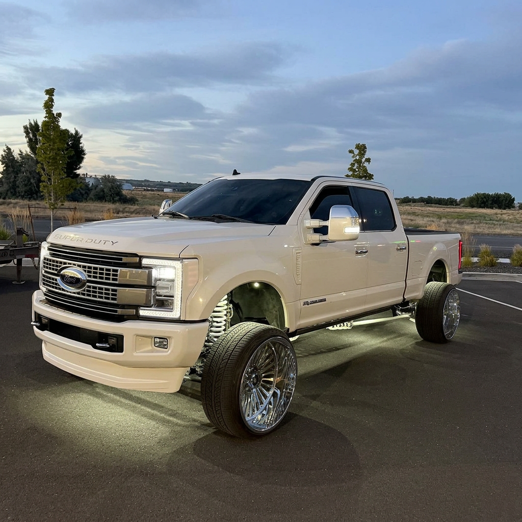 Ford pickup / evening finish
